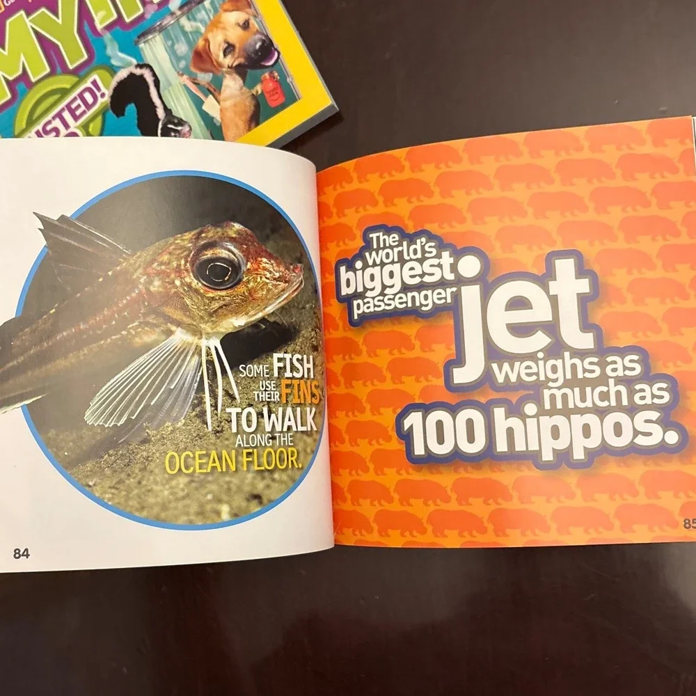 National‎ Geographic Kids Myths Busted 2 and Weird But True 2 Books Science STEM
